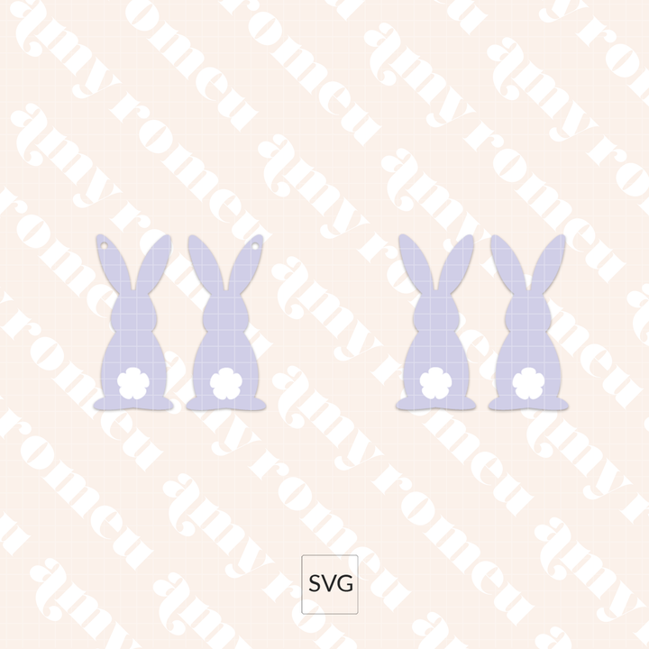 Faux Leather Bunny Tail Earrings SVG & Written Tutorial