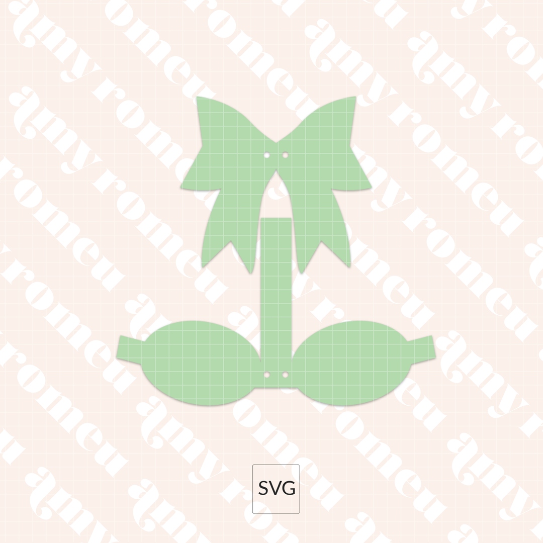 Faux Leather Spring Bow Planner Clip SVG & Written Tutorial