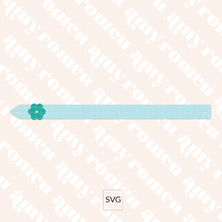 Faux Leather Flower Name Keychain SVG & Written Tutorial