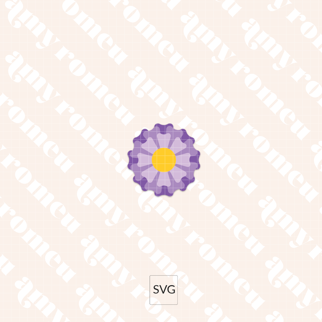 Faux Leather Flower Badge Reel SVG & Written Tutorial