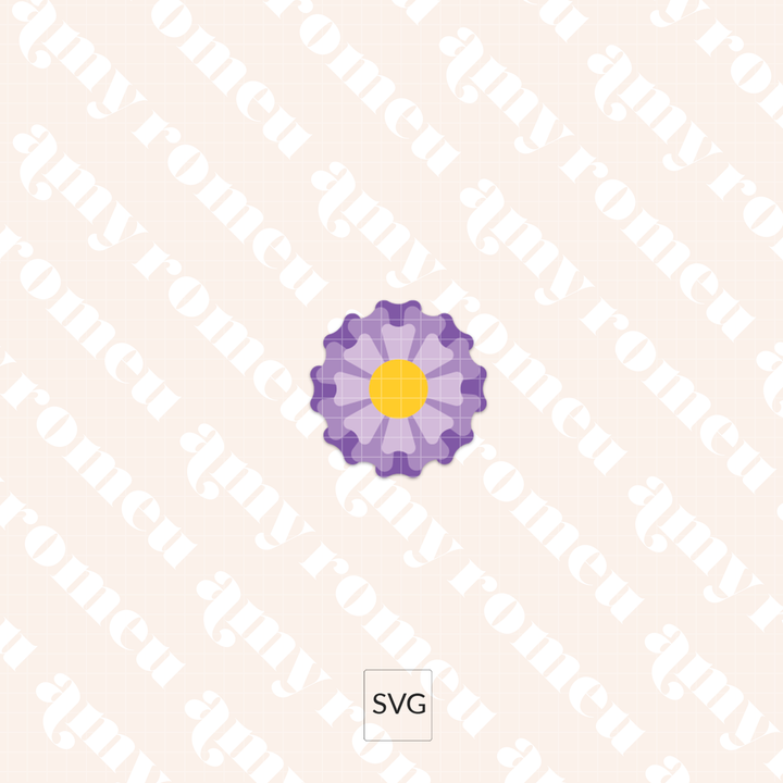 Faux Leather Flower Badge Reel SVG & Written Tutorial