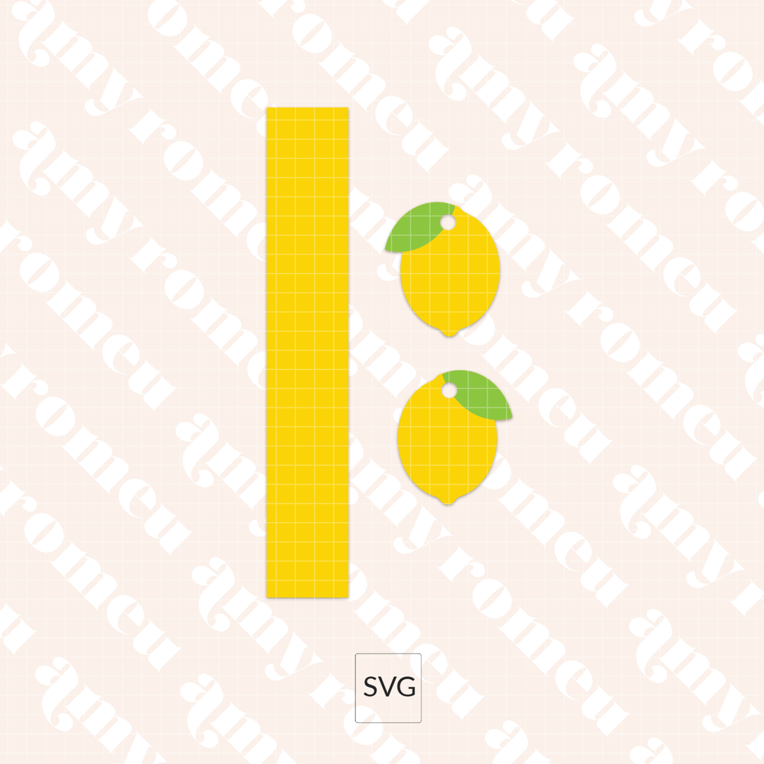 Faux Leather Lemon Keychain SVG & Written Tutorial