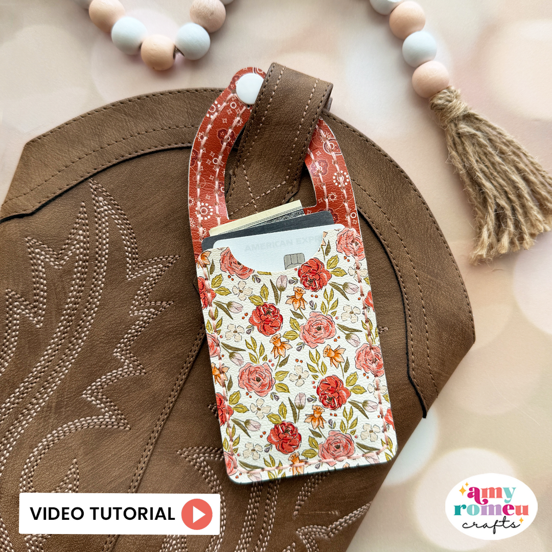 Faux Leather Cowboy Boot Wallet & Video Tutorial