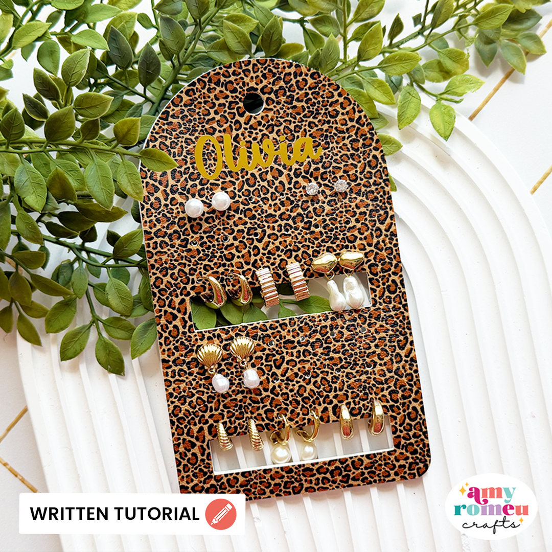 Faux Leather Travel Earring Holder SVGs
