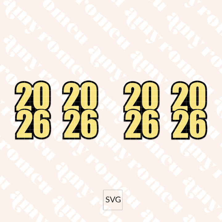 2026 New Years Eve Faux Leather Earrings SVG