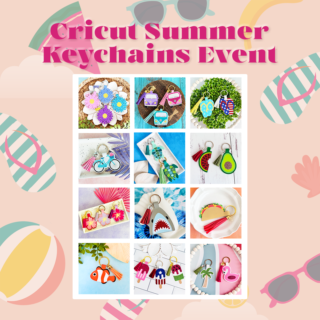 Summer Keychains SVG Bundle with Commercial Use License