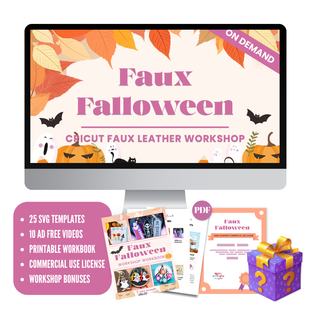 Faux Falloween Cricut Faux Leather Crafting Workshop