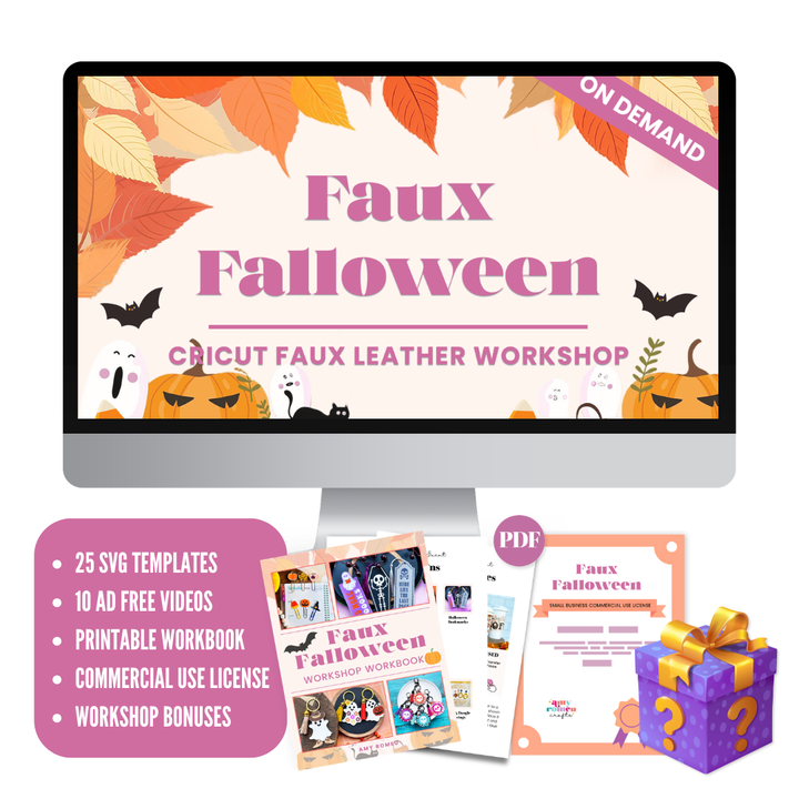 Faux Falloween Cricut Faux Leather Crafting Workshop