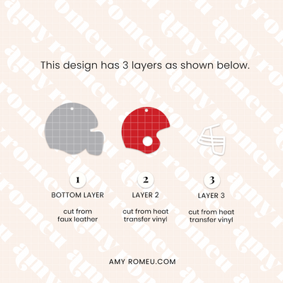 Personalized Football & Helmet Earrings SVG