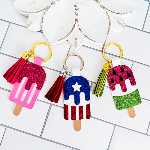 Summer Popsicle Keychains SVG Set of 3