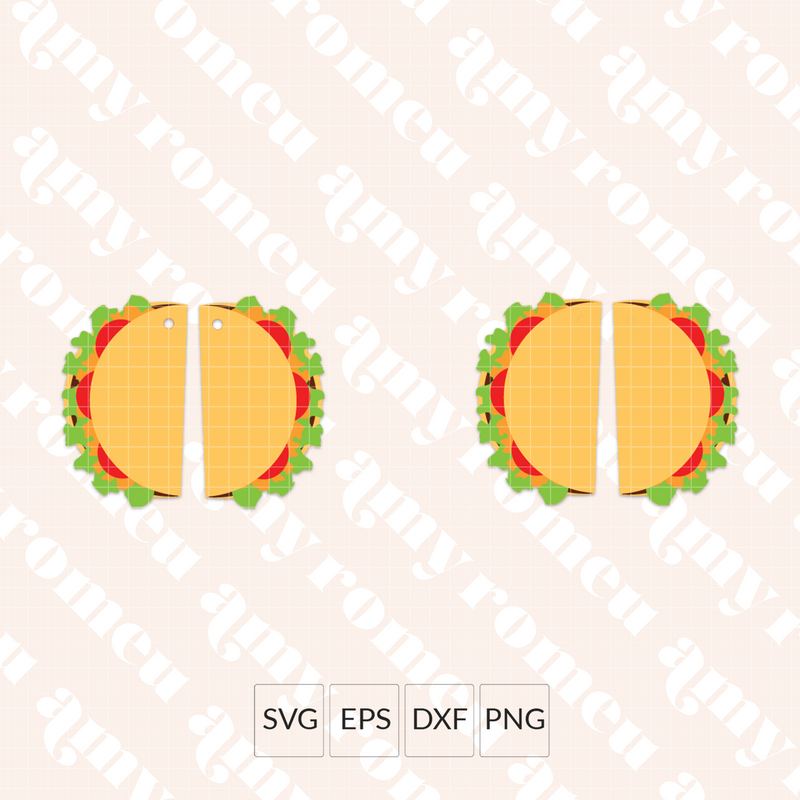 Taco Earrings SVG