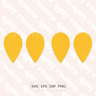 Folded Leaf Earring SVG
