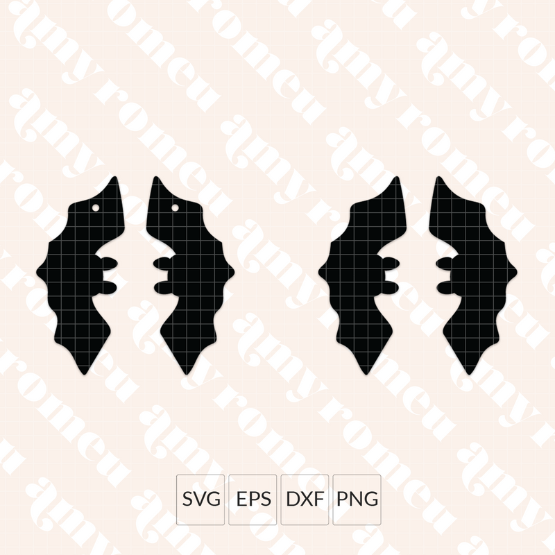 Bat Earring SVG