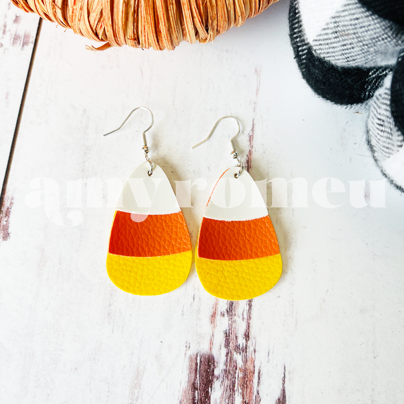 Three Layer Candy Corn Earrings SVG