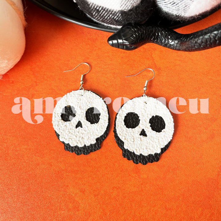 Layered Skull Earring SVG