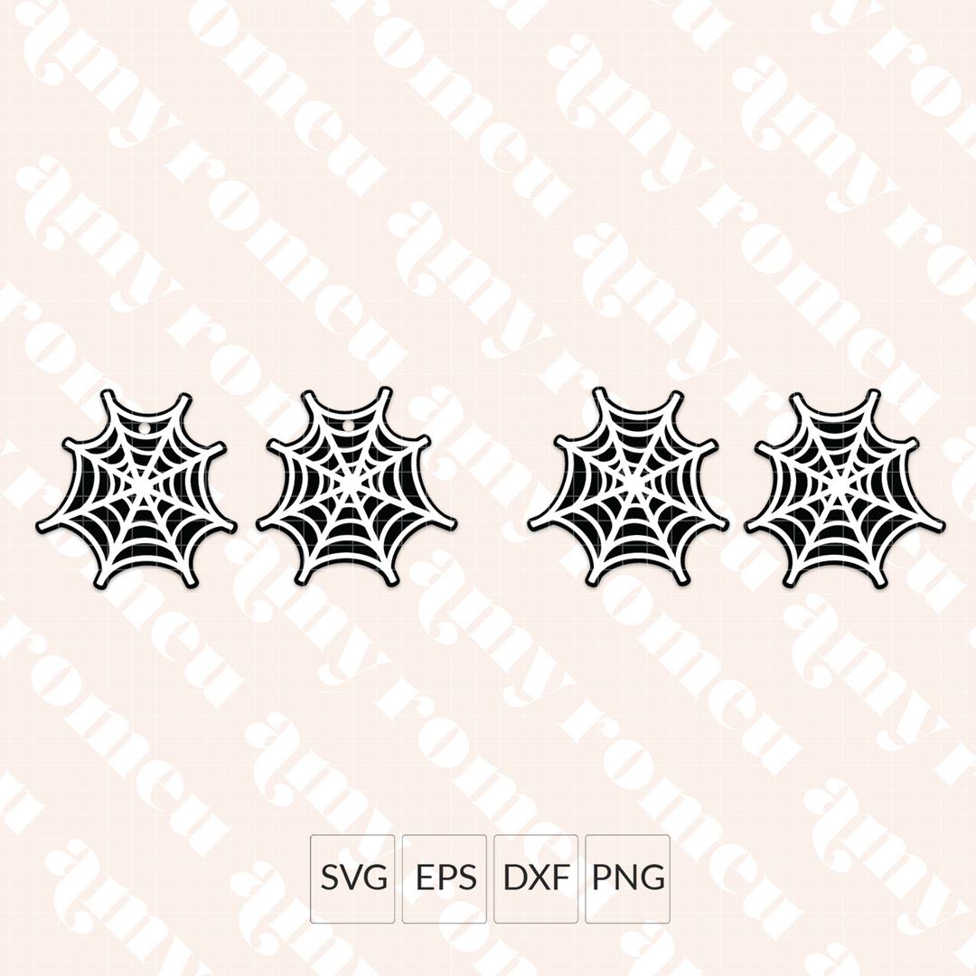 Spiderweb Earrings SVG