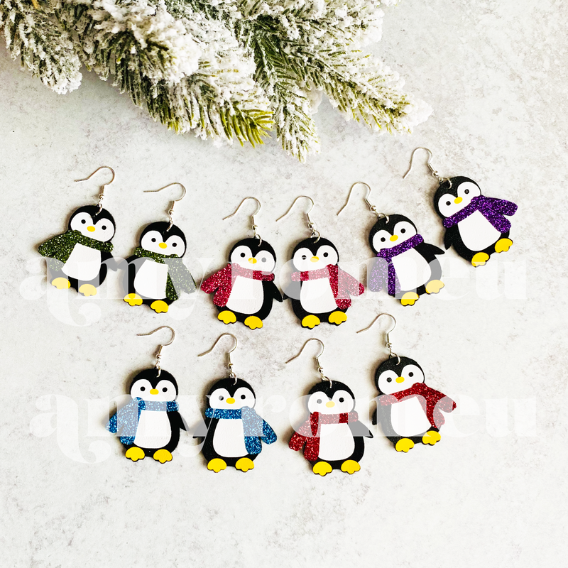 Penguin Earrings SVG