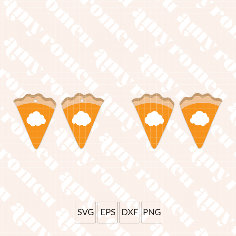 Pumpkin Pie Earrings SVG