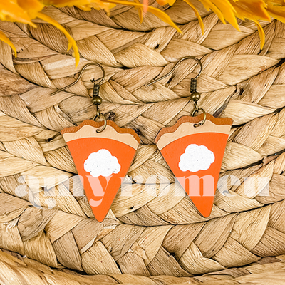 Pumpkin Pie Earrings SVG