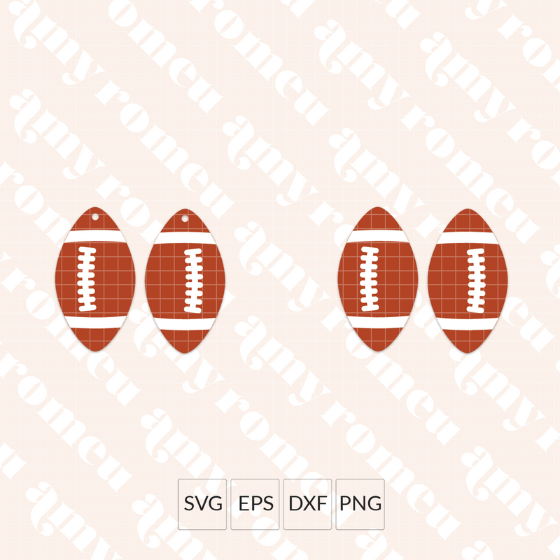 Football Earrings SVG