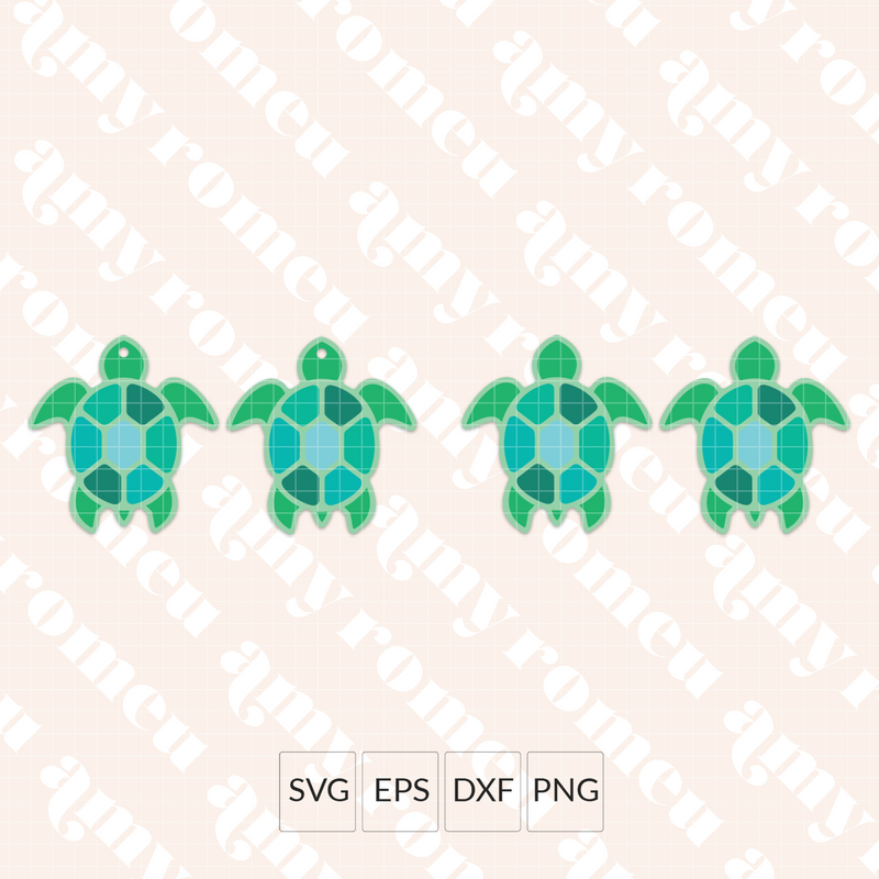 Turtle Earring SVG