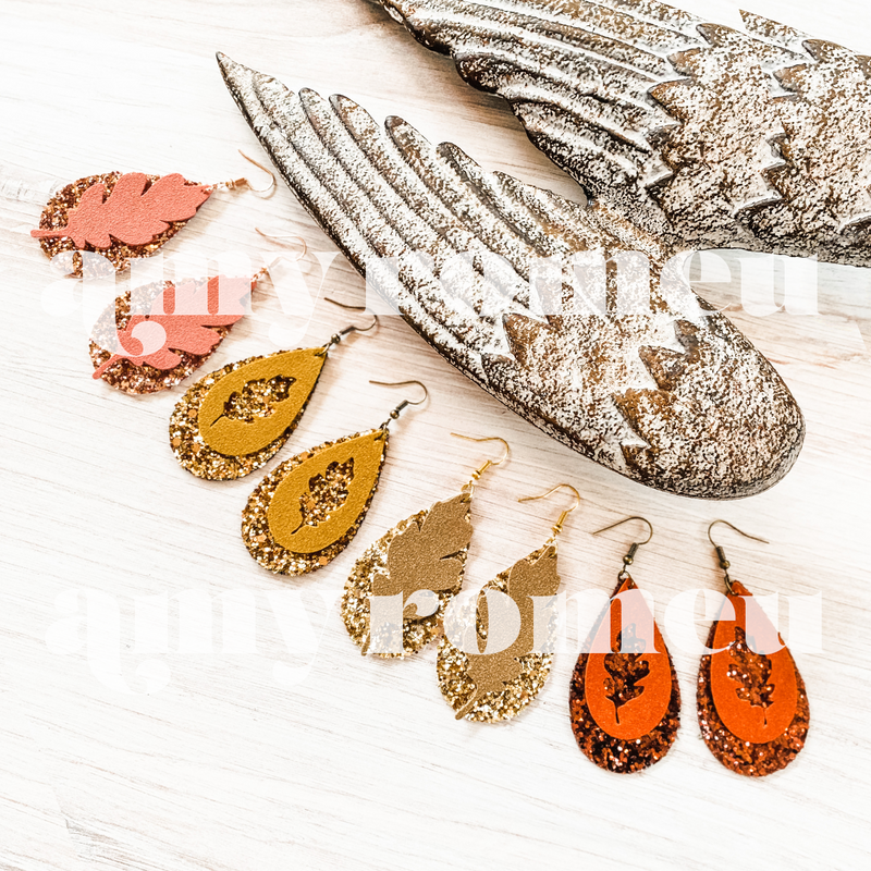 Leaf Shaped Earring Graphic by Artisan Craft SVG · Creative Fabrica