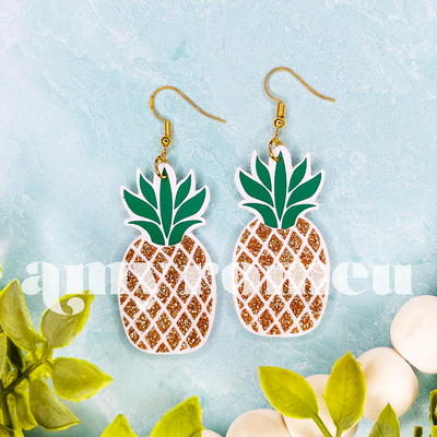 Pineapple Earrings SVG