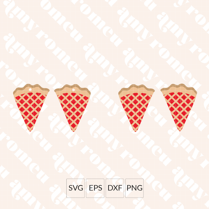 Cherry Pie Earrings SVG