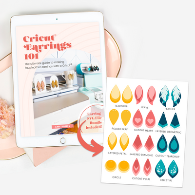 Cricut Earrings 101 Workbook and Earring Template Bundle - Special Offer